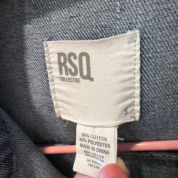 Denim Jacket with Crocheted Granny Square Sleeves- Free People Inspired - Picture 8 of 11